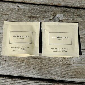 JO MALONE LONDON ENGLISH PEAR & FREESIA BODY CREAM samples x2 7ml Each BNIP
